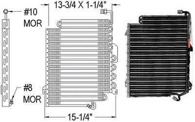 Aftermarket AC CONDENSERS for AUDI - COUPE QUATTRO, COUPE QUATTRO,90-91,Air conditioning condenser
