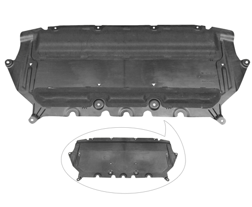 Aftermarket UNDER ENGINE COVERS for BMW - 530E, 530e,18-23,Lower engine cover