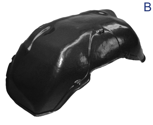 Aftermarket FENDERS LINERS/SPLASH SHIELDS for DODGE - RAM 1500, RAM 1500,94-96,RT Front fender inner panel