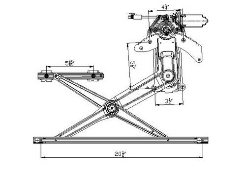 Aftermarket WINDOW REGULATORS for DODGE - RAM 1500, RAM 1500,94-01,LT Front door glass regulator