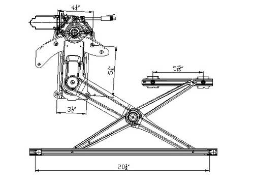 Aftermarket WINDOW REGULATORS for DODGE - RAM 1500, RAM 1500,94-01,RT Front door glass regulator