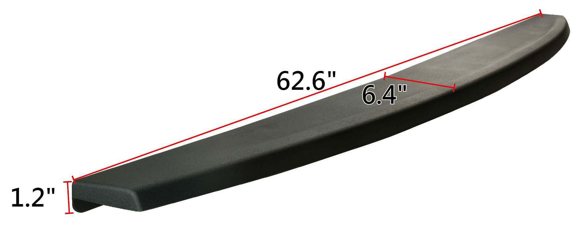 Aftermarket MOLDINGS for DODGE - RAM 1500, RAM 1500,09-10,Rear gate spoiler