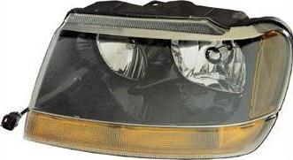 Aftermarket HEADLIGHTS for JEEP - GRAND CHEROKEE, GRAND CHEROKEE,99-04,LT Headlamp assy composite