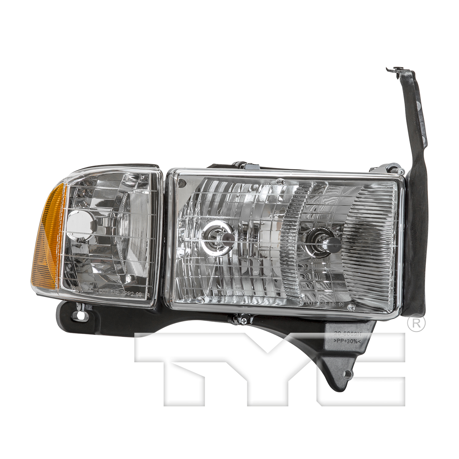 Aftermarket HEADLIGHTS for DODGE - RAM 3500, RAM 3500,02-02,RT Headlamp assy composite
