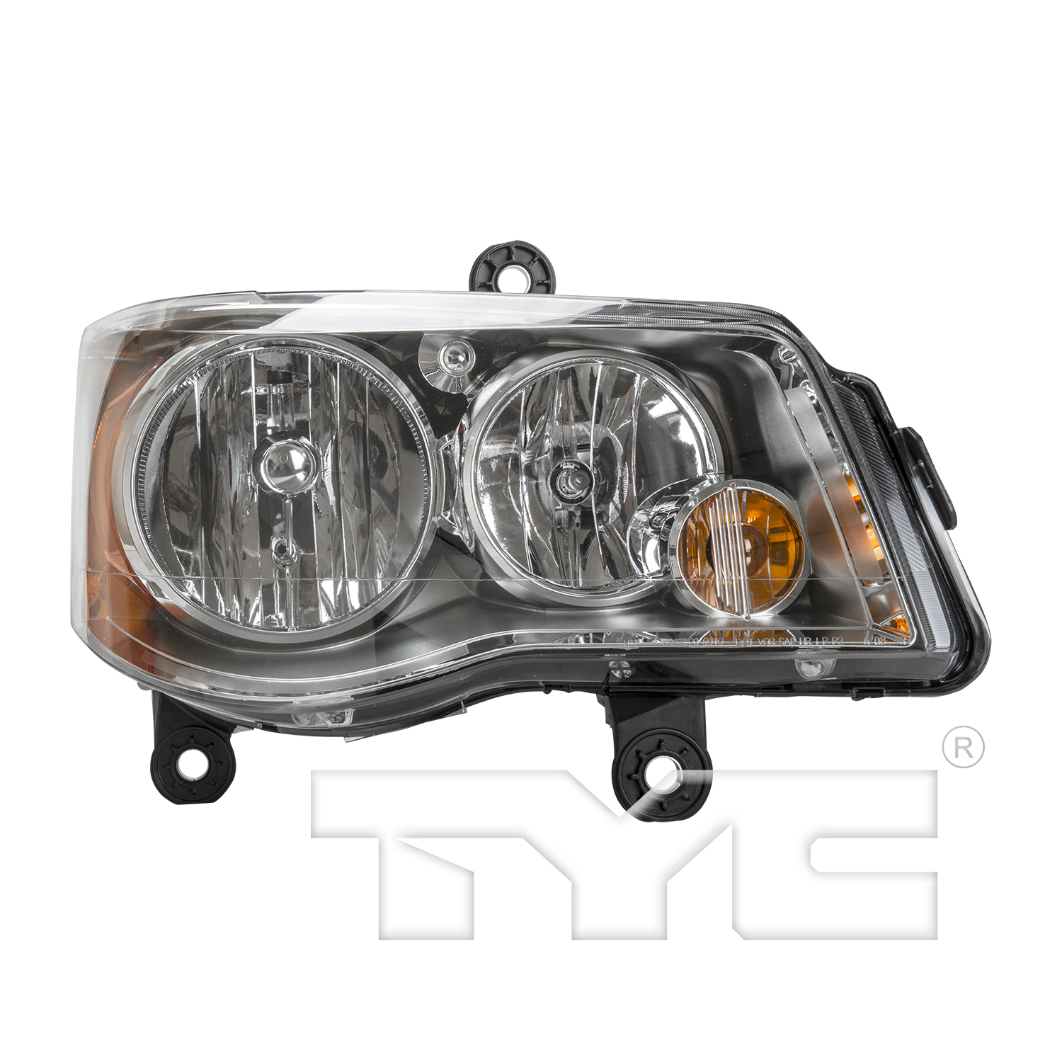 Aftermarket HEADLIGHTS for CHRYSLER - TOWN & COUNTRY, TOWN & COUNTRY,08-16,RT Headlamp assy composite