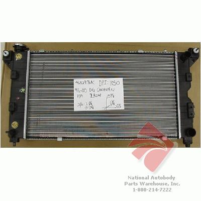 Aftermarket RADIATORS for PLYMOUTH - VOYAGER, VOYAGER,96-00,Radiator assembly