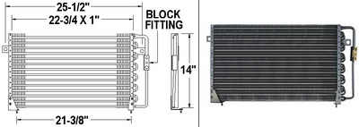 Aftermarket AC CONDENSERS for CHRYSLER - TC MASERATI, TC MASERATI,90-91,Air conditioning condenser