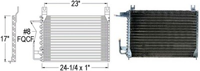 Aftermarket AC CONDENSERS for DODGE - RAM 2500, RAM 2500,94-96,Air conditioning condenser