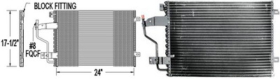 Aftermarket AC CONDENSERS for DODGE - RAM 3500, RAM 3500,98-01,Air conditioning condenser
