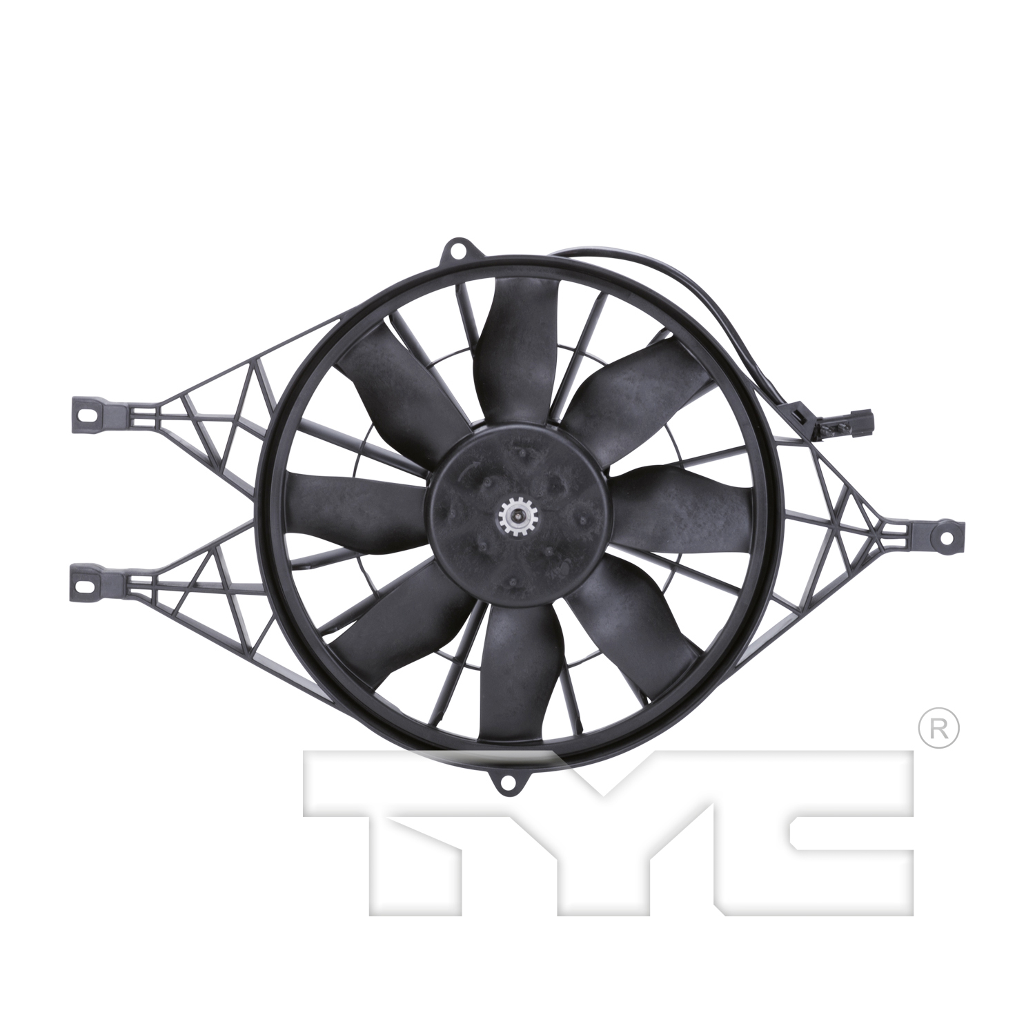Aftermarket FAN ASSEMBLY/FAN SHROUDS for DODGE - DURANGO, DURANGO,00-04,Radiator cooling fan assy