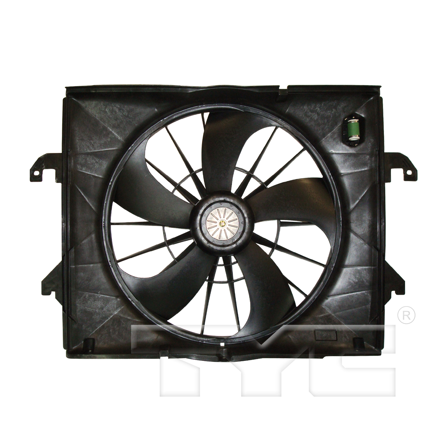 Aftermarket FAN ASSEMBLY/FAN SHROUDS for DODGE - RAM 1500, RAM 1500,09-10,Radiator cooling fan assy
