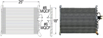 Aftermarket AC CONDENSERS for FORD - AEROSTAR, AEROSTAR,90-95,Air conditioning condenser