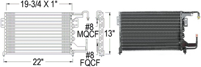 Aftermarket AC CONDENSERS for FORD - PROBE, PROBE,90-92,Air conditioning condenser