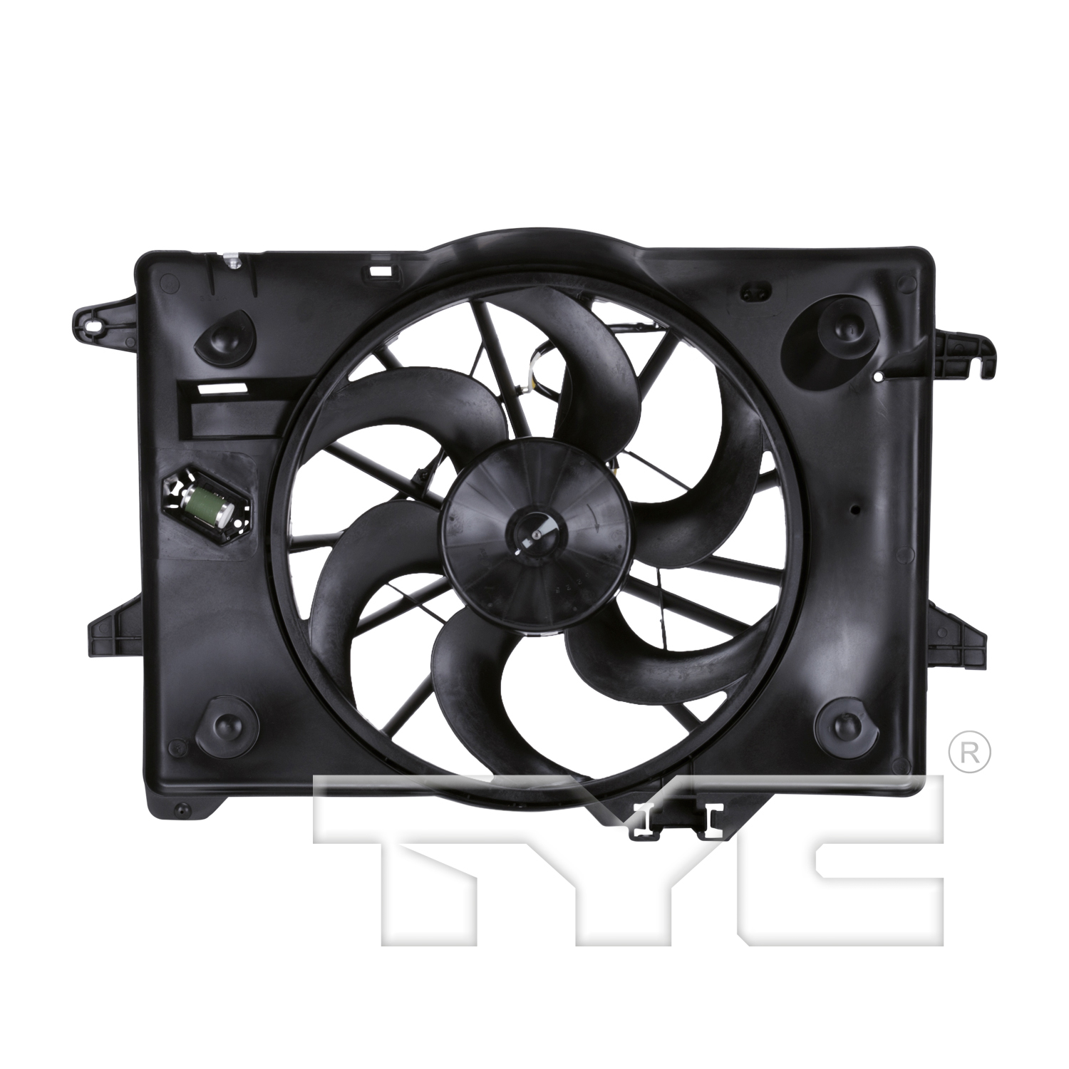 Aftermarket FAN ASSEMBLY/FAN SHROUDS for LINCOLN - TOWN CAR, TOWN CAR,00-01,Radiator cooling fan assy