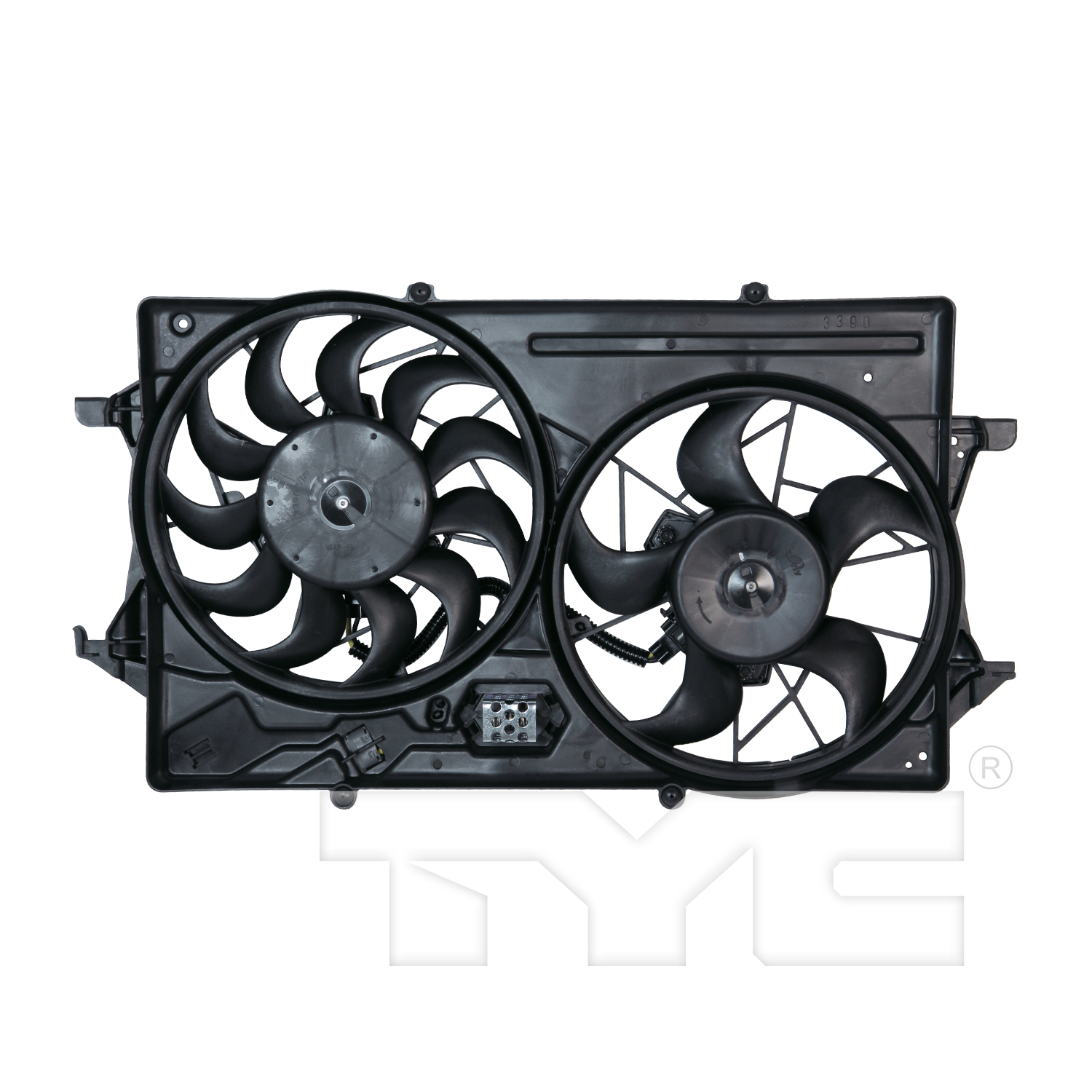 Aftermarket FAN ASSEMBLY/FAN SHROUDS for FORD - FOCUS, FOCUS,00-00,Radiator cooling fan assy