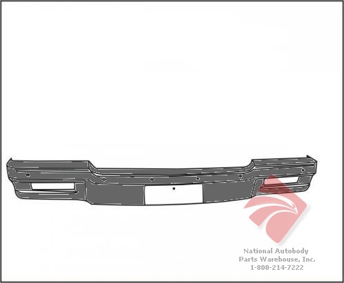Aftermarket METAL FRONT BUMPERS for CHEVROLET - CAPRICE, CAPRICE,80-90,Front bumper face bar