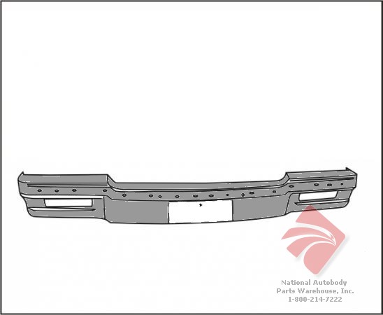 Aftermarket METAL FRONT BUMPERS for CHEVROLET - CAPRICE, CAPRICE,80-90,Front bumper face bar