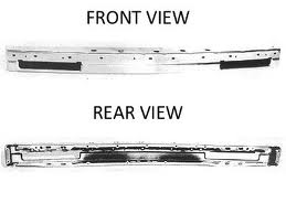 Aftermarket METAL FRONT BUMPERS for OLDSMOBILE - DELTA 88, DELTA 88,86-89,Front bumper face bar