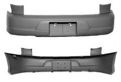 Aftermarket BUMPER COVERS for CHEVROLET - CAVALIER, CAVALIER,02-02,Rear bumper cover