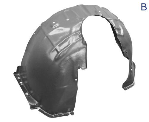 Aftermarket FENDERS LINERS/SPLASH SHIELDS for CHEVROLET - CRUZE, CRUZE,16-19,RT Front fender inner panel