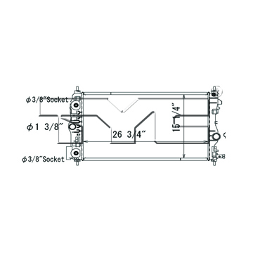 Aftermarket RADIATORS for CHEVROLET - CRUZE, CRUZE,14-15,Radiator assembly