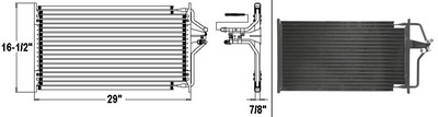 Aftermarket AC CONDENSERS for PONTIAC - GRAND PRIX, GRAND PRIX,89-93,Air conditioning condenser