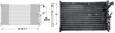 Aftermarket AC CONDENSERS for OLDSMOBILE - SILHOUETTE, SILHOUETTE,94-96,Air conditioning condenser