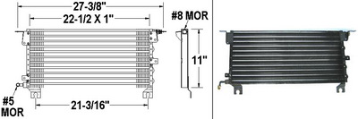 Aftermarket AC CONDENSERS for PONTIAC - FIREFLY, FIREFLY,85-86,Air conditioning condenser