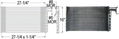 Aftermarket AC CONDENSERS for GMC - K2500 SUBURBAN, K2500 SUBURBAN,83-86,Air conditioning condenser