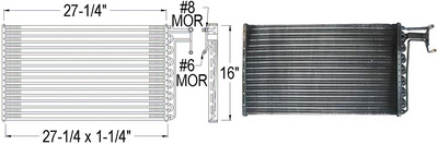 Aftermarket AC CONDENSERS for CHEVROLET - K30, K30,83-86,Air conditioning condenser