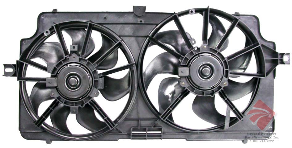 Aftermarket FAN ASSEMBLY/FAN SHROUDS for OLDSMOBILE - INTRIGUE, INTRIGUE,98-02,Radiator cooling fan assy