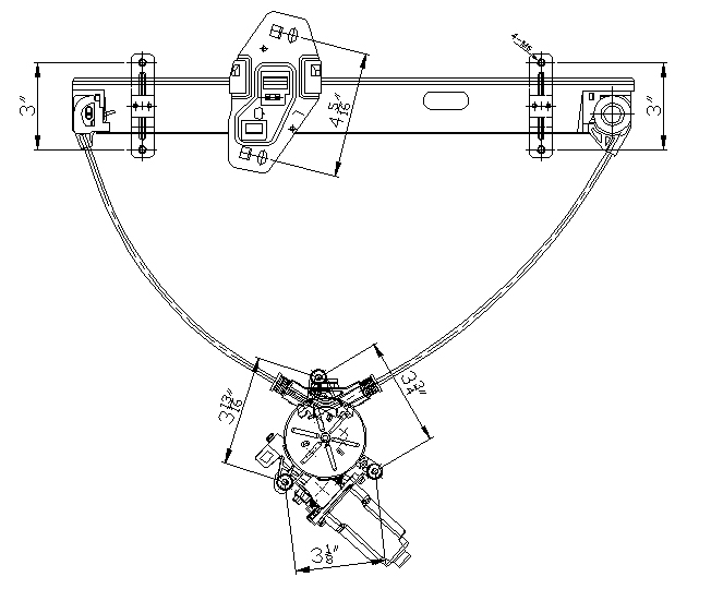 Aftermarket WINDOW REGULATORS for HONDA - CIVIC, CIVIC,01-05,LT Front door glass regulator