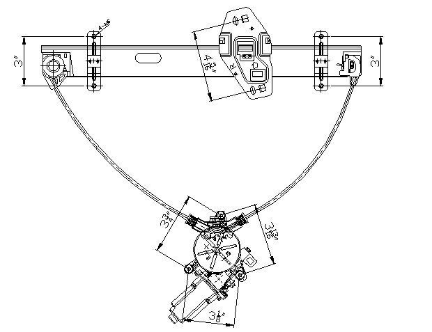 Aftermarket WINDOW REGULATORS for HONDA - CIVIC, CIVIC,01-05,RT Front door glass regulator