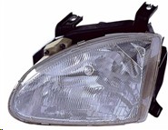 Aftermarket HEADLIGHTS for HONDA - CIVIC DEL SOL, CIVIC DEL SOL,93-93,LT Headlamp assy composite
