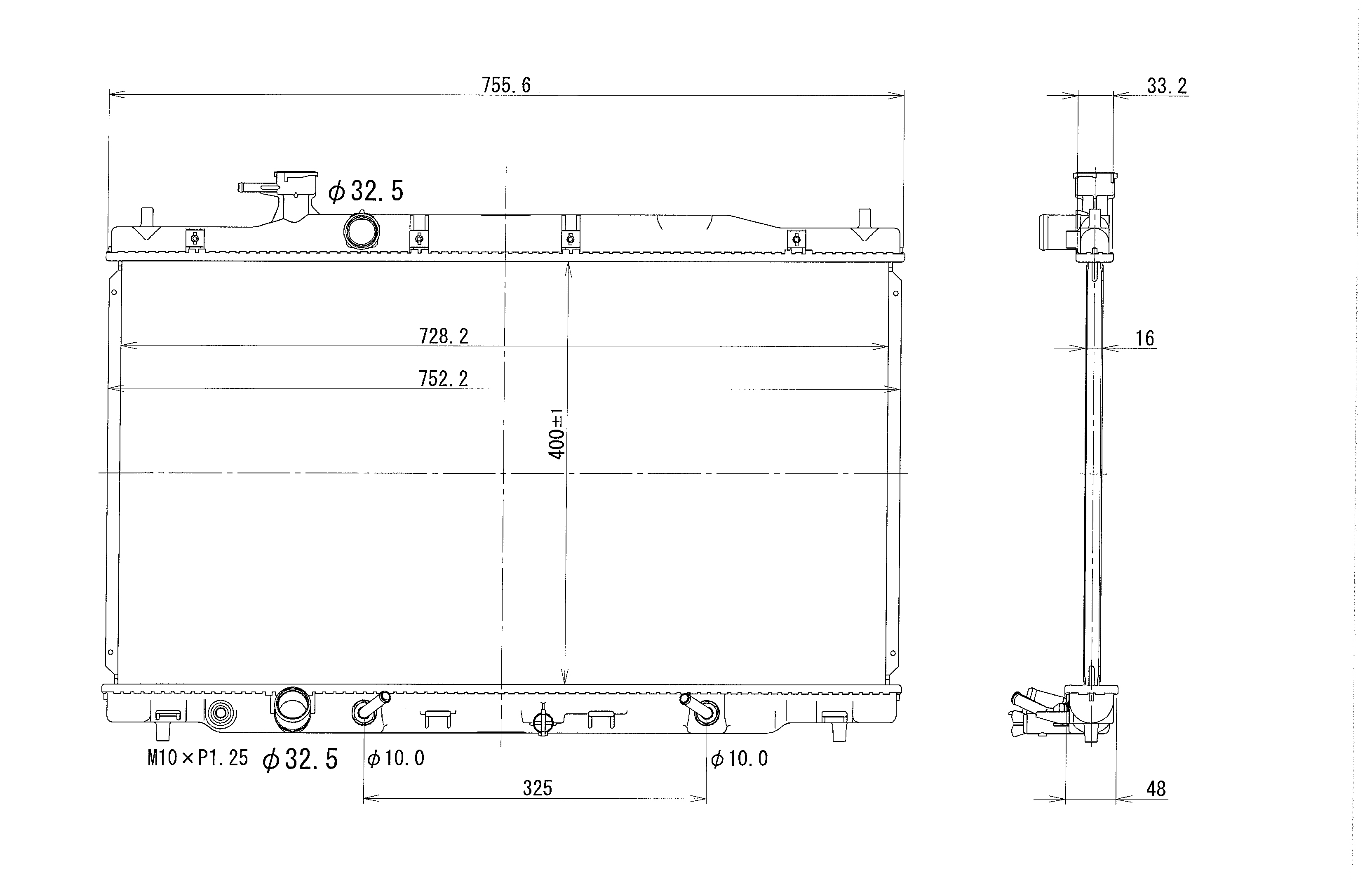 Replacement HONDA CR V RADIATORS Aftermarket RADIATORS for HONDA CR V