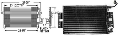 Aftermarket AC CONDENSERS for HYUNDAI - ELANTRA, ELANTRA,96-00,Air conditioning condenser