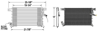 Aftermarket AC CONDENSERS for HYUNDAI - SCOUPE, SCOUPE,94-95,Air conditioning condenser