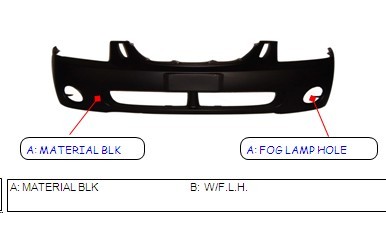 Aftermarket BUMPER COVERS for KIA - SPECTRA, SPECTRA,04-06,Front bumper cover