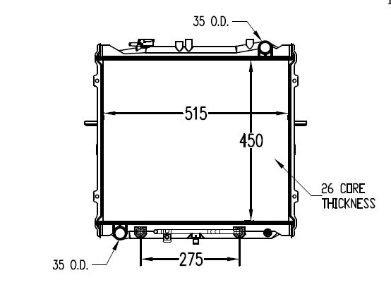 Aftermarket RADIATORS for KIA - SPORTAGE, SPORTAGE,95-01,Radiator assembly