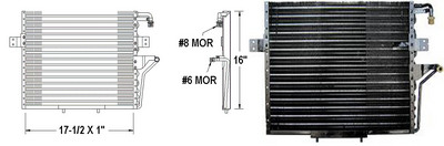 Aftermarket AC CONDENSERS for KIA - SPORTAGE, SPORTAGE,96-96,Air conditioning condenser