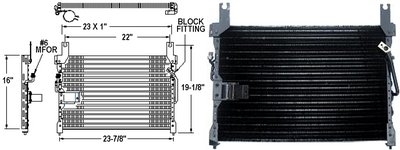 Aftermarket AC CONDENSERS for MAZDA - MPV, MPV,96-97,Air conditioning condenser