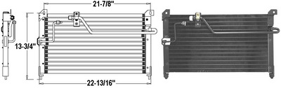 Aftermarket AC CONDENSERS for MAZDA - MX-6, MX-6,93-97,Air conditioning condenser