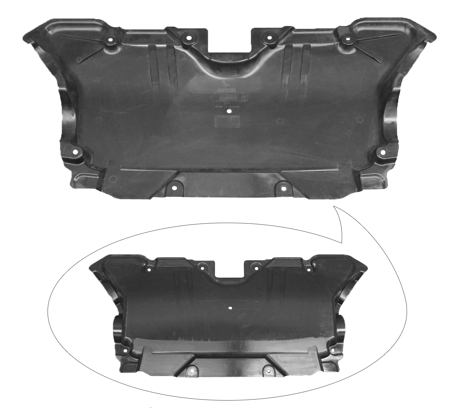 Replacement MERCEDES BENZ E350 UNDER ENGINE COVERS Aftermarket UNDER
