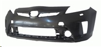 Aftermarket BUMPER COVERS for TOYOTA - PRIUS, PRIUS,12-15,Front bumper cover