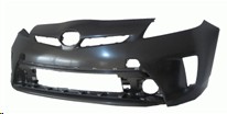 Aftermarket BUMPER COVERS for TOYOTA - PRIUS, PRIUS,12-15,Front bumper cover