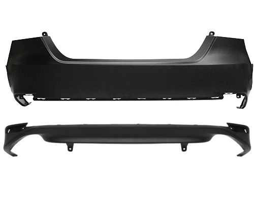 Aftermarket BUMPER COVERS for TOYOTA - CAMRY, CAMRY,18-22,Rear bumper cover