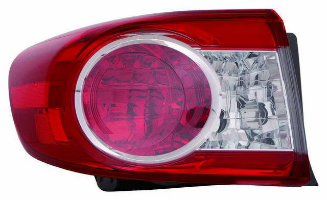 Aftermarket TAILLIGHTS for TOYOTA - COROLLA, COROLLA,11-13,LT Taillamp assy outer