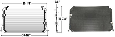 Aftermarket AC CONDENSERS for TOYOTA - CAMRY, CAMRY,95-96,Air conditioning condenser