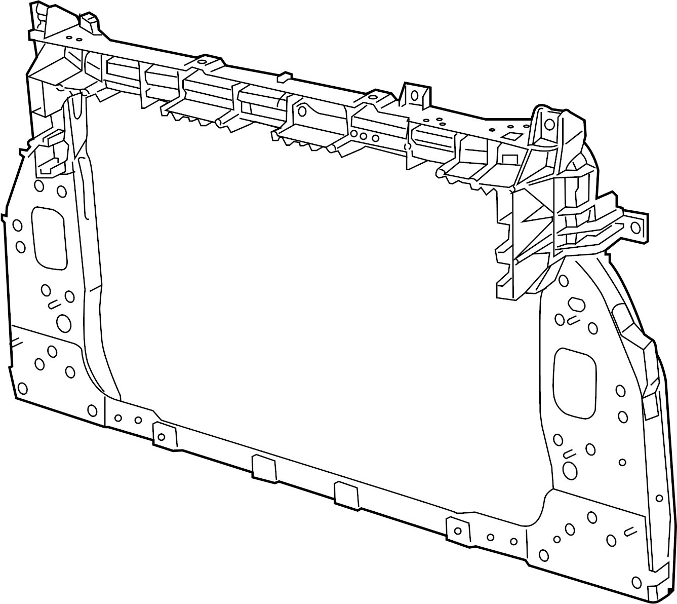 Aftermarket RADIATOR SUPPORTS for VOLKSWAGEN - TIGUAN, TIGUAN,18-23,Radiator support